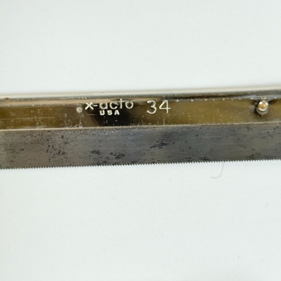 Vintage X-Acto Workshop Crafting Tools Kit Wooden Box Blades Incomplete Set - Picture 7 of 11